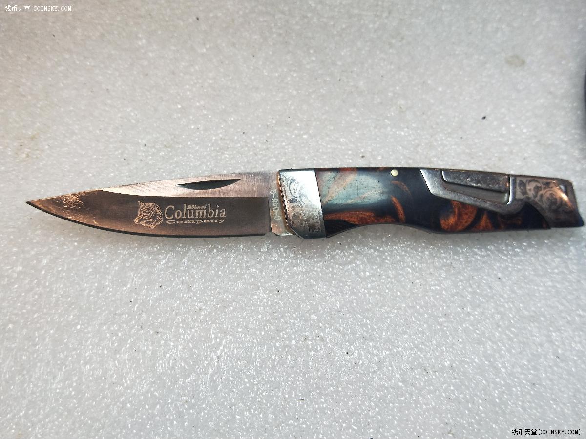 钱币天堂·交易区详情·一把完美纯钢拓花越野折叠刀
