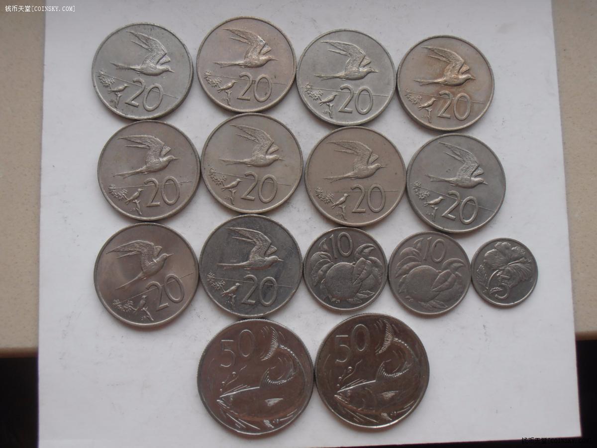 库克群岛货币图片
