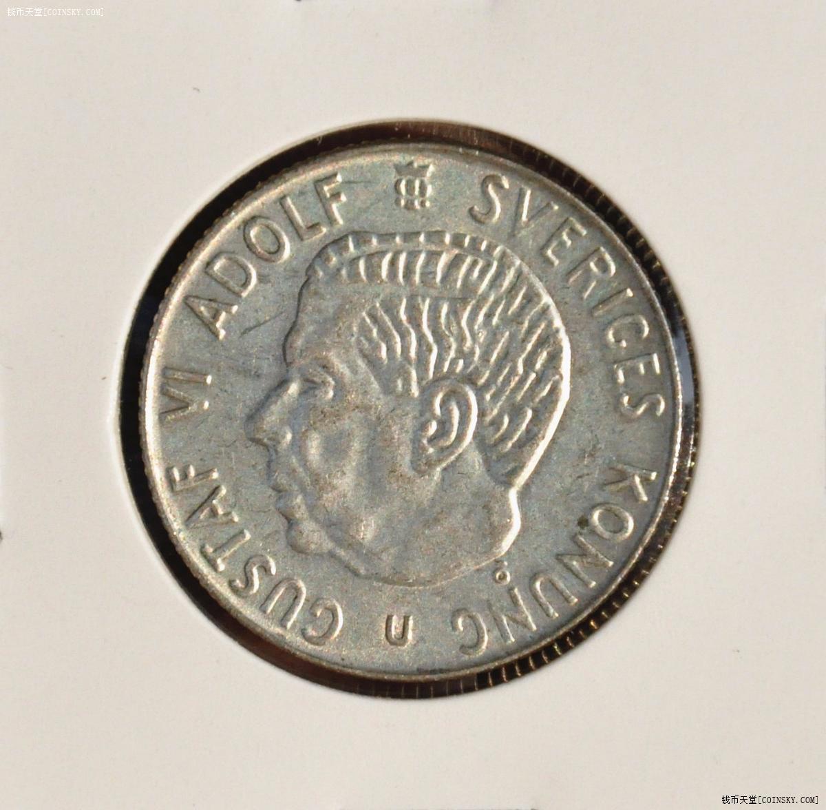 瑞典1966年1克朗银币