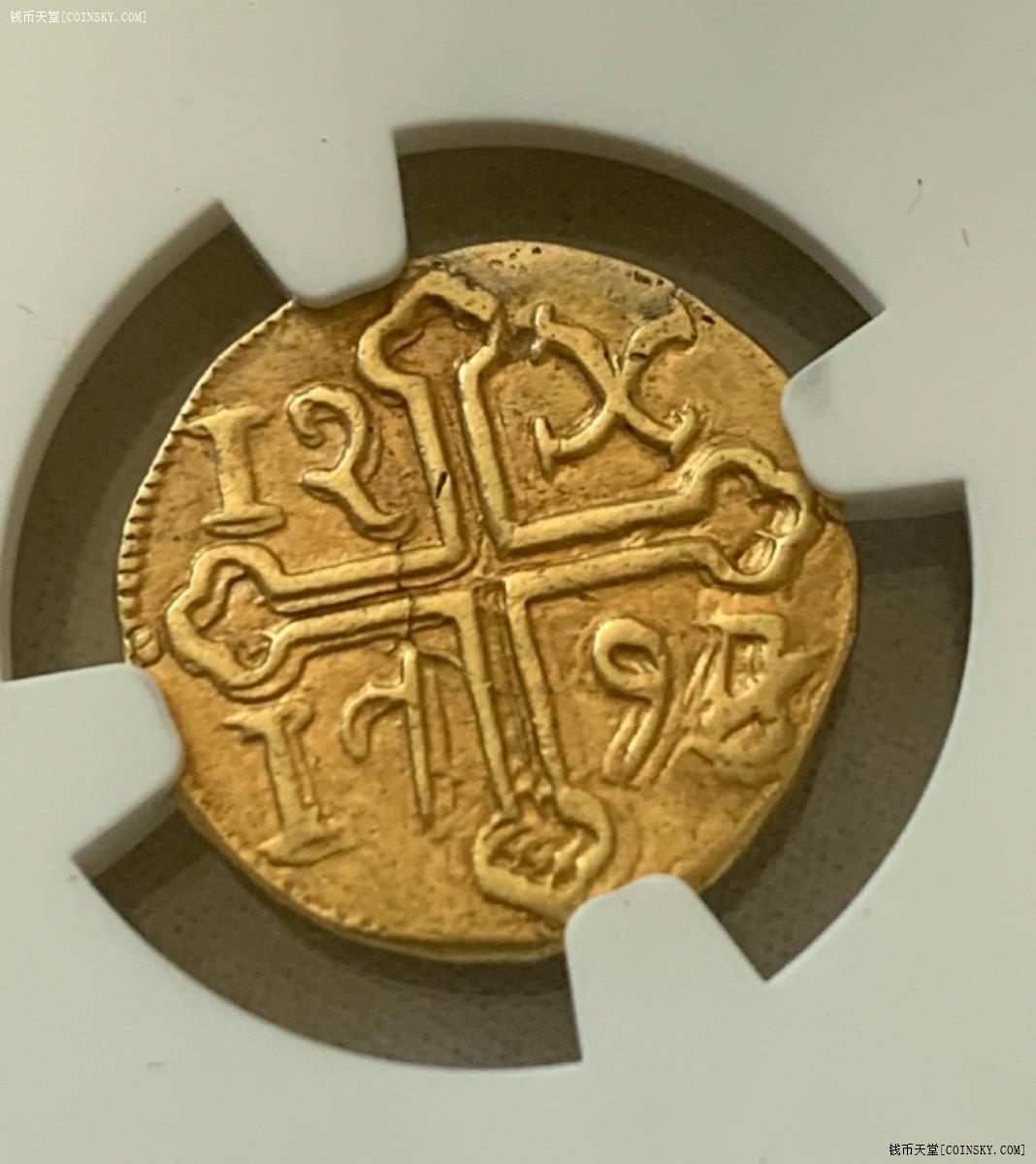 钱币天堂·交易区详情·ngc 1798印度 葡萄牙金币 xf