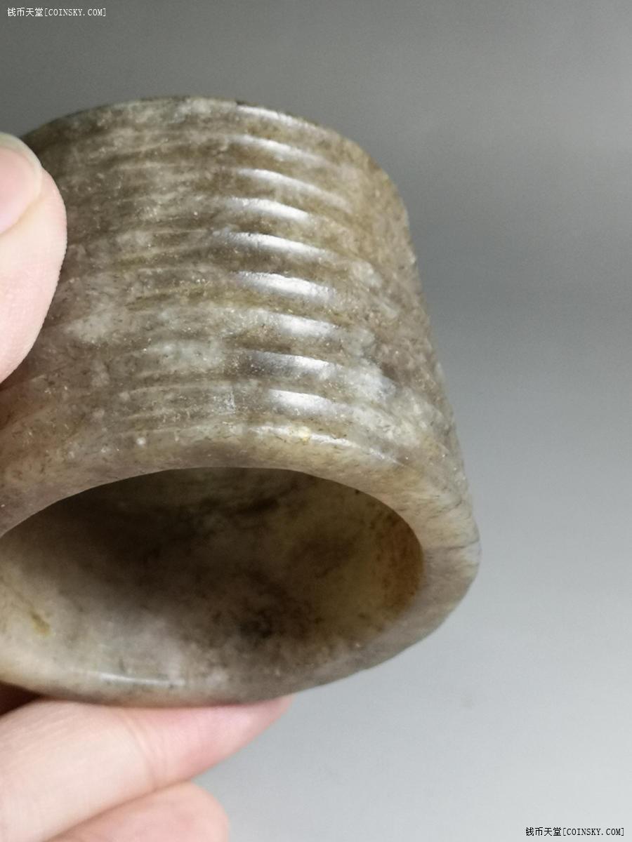 钱币天堂·交易区详情·老玉箍形器 高16.2毫米 底经29.1毫米 口径24.