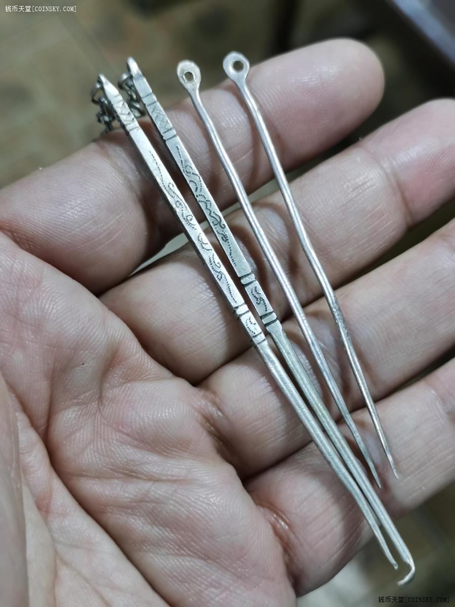 钱币天堂·交易区详情·民国 银牙签银耳挖