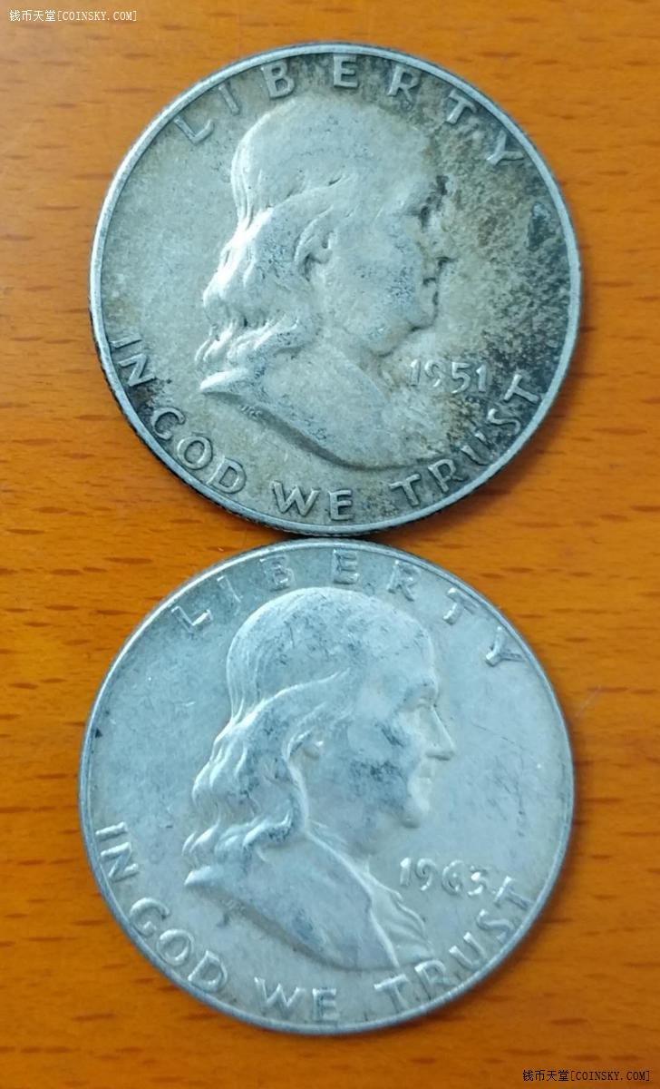 钱币天堂·交易区详情·美国高银1/2美元4枚
