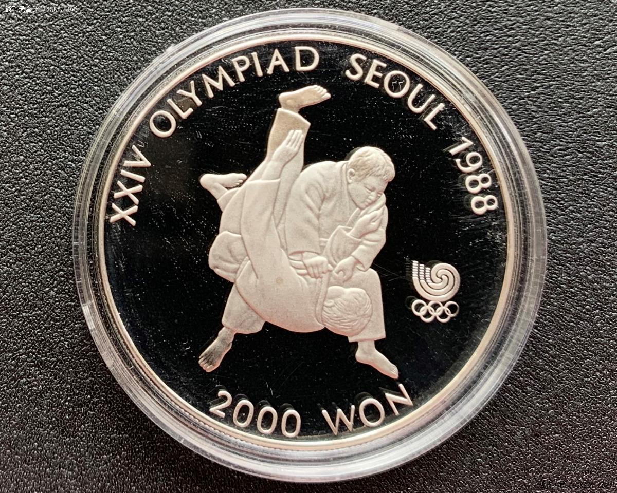 天堂·交易区详情·2枚1987年韩国1988首尔奥运会纪念币1000,2000韩元