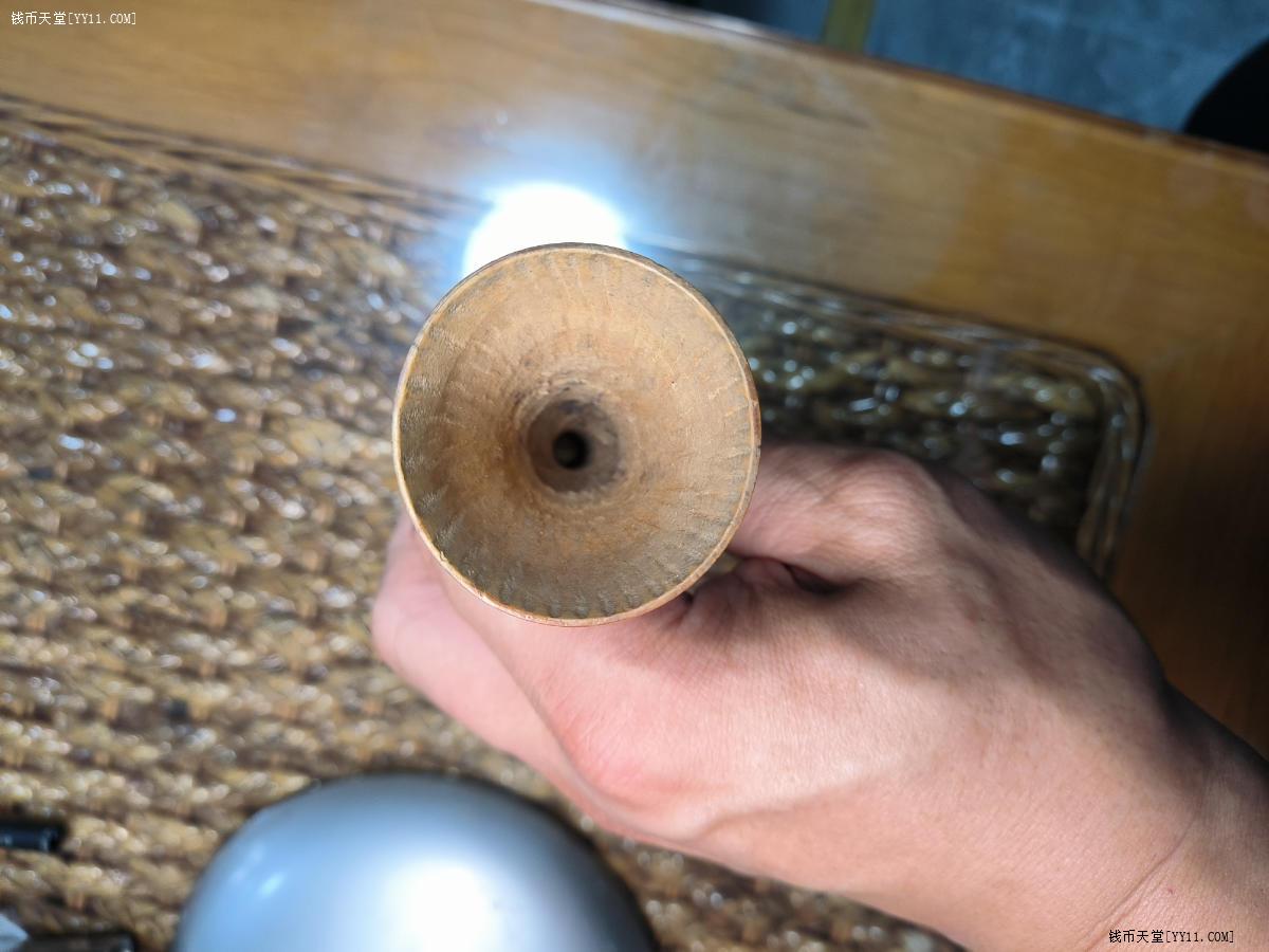 古代中医听诊器:解放前后黄杨木雕老听筒