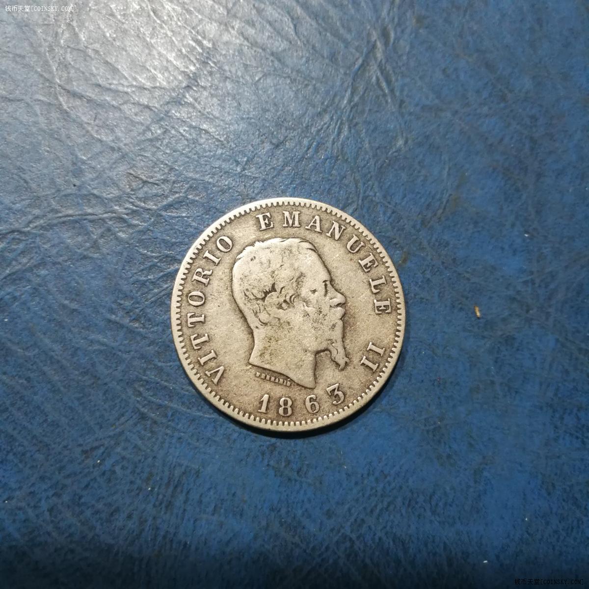 意大利1863年1里拉银币
