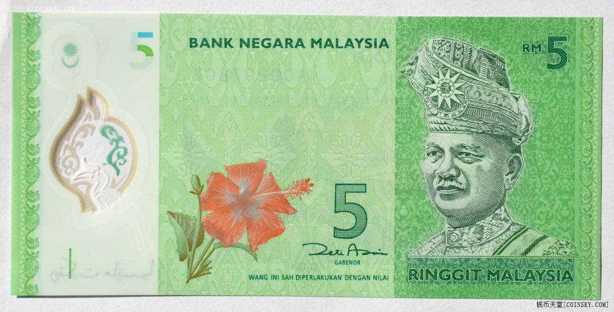 马来西亚5元纸币图片图片