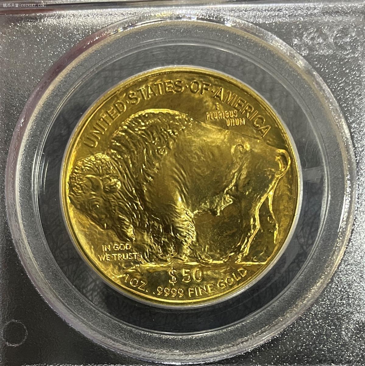 pcgsms70美国印第安人水牛2009年高浮雕1盎司金币