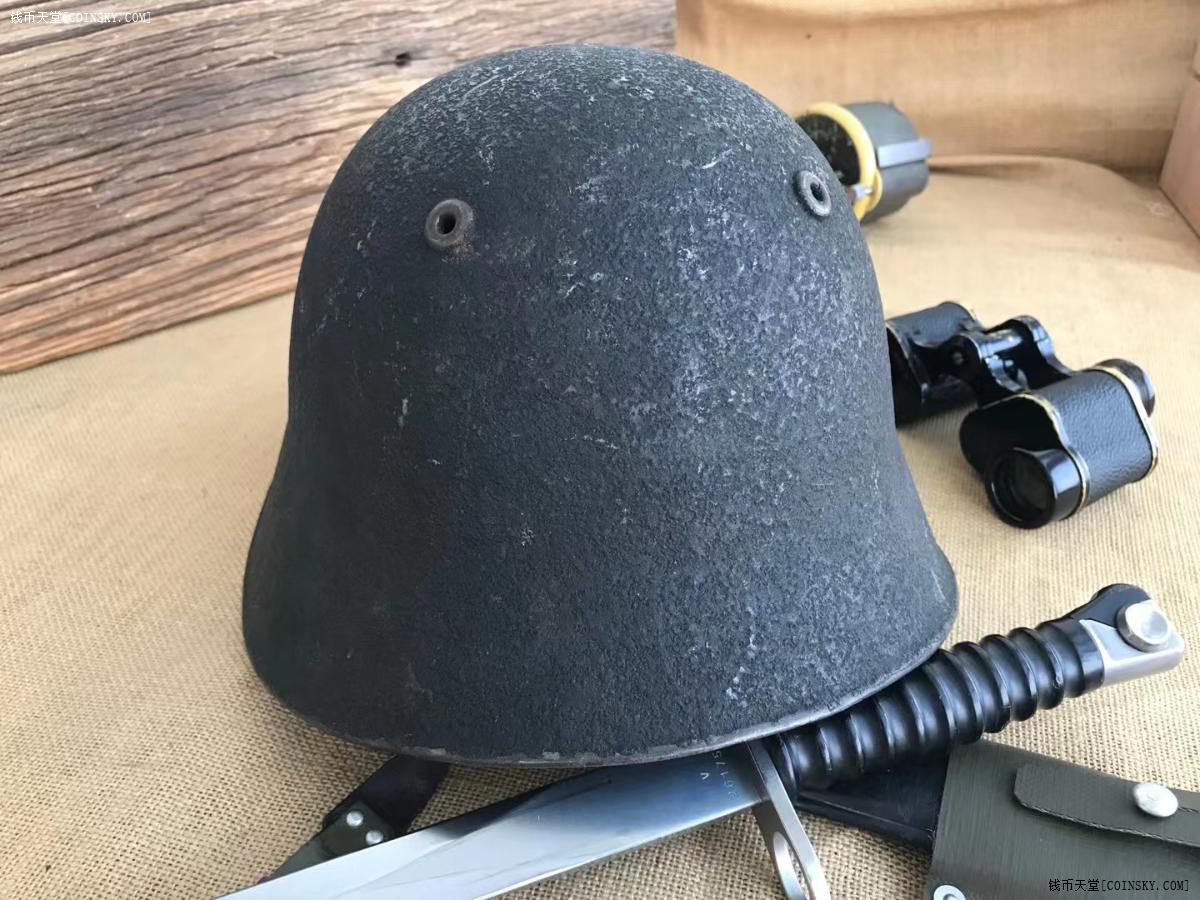 冷战时期原品 瑞士m18钢盔