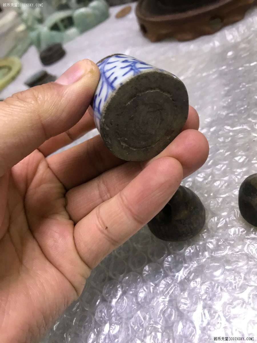 钱币天堂·交易区详情·清代-秤砣四个,如图包老【完好四个】