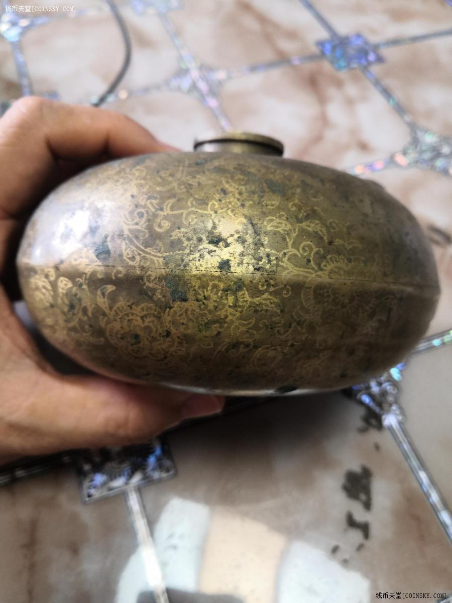 钱币天堂·交易区详情·民国铜制印花暖手壶