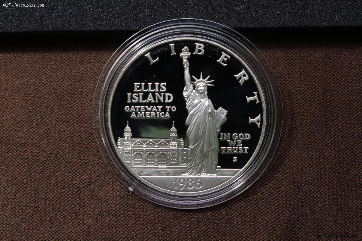 钱币天堂·交易区详情·1986年 美国自由女神1元proof银币