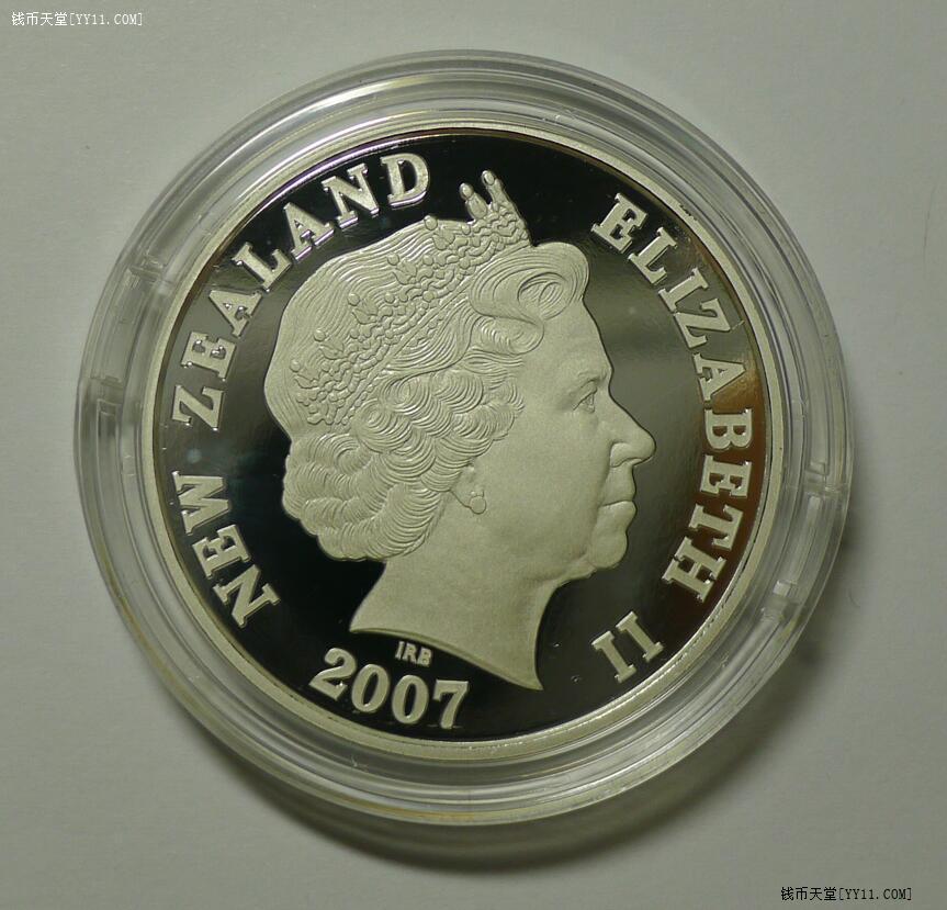 新西兰一元硬币图案图片