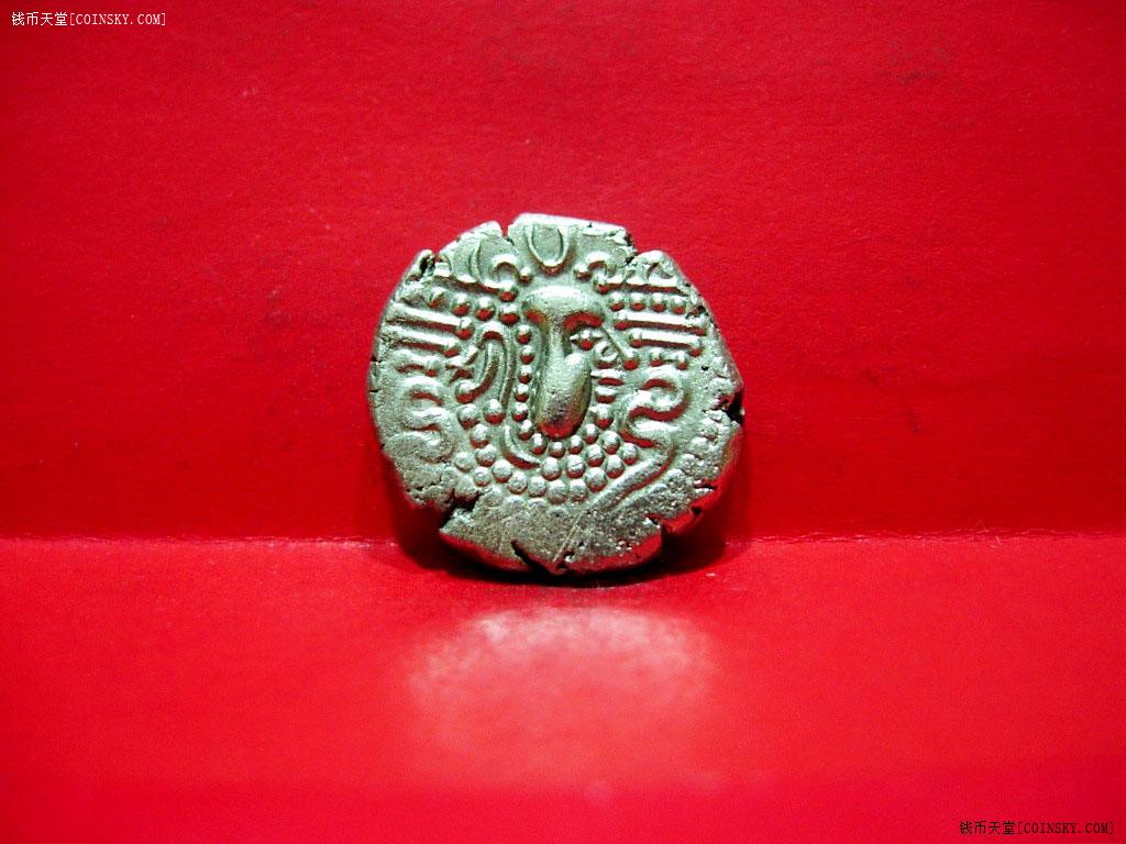 17极美白匈奴嚈哒公元5世纪没留流通的厚重银币