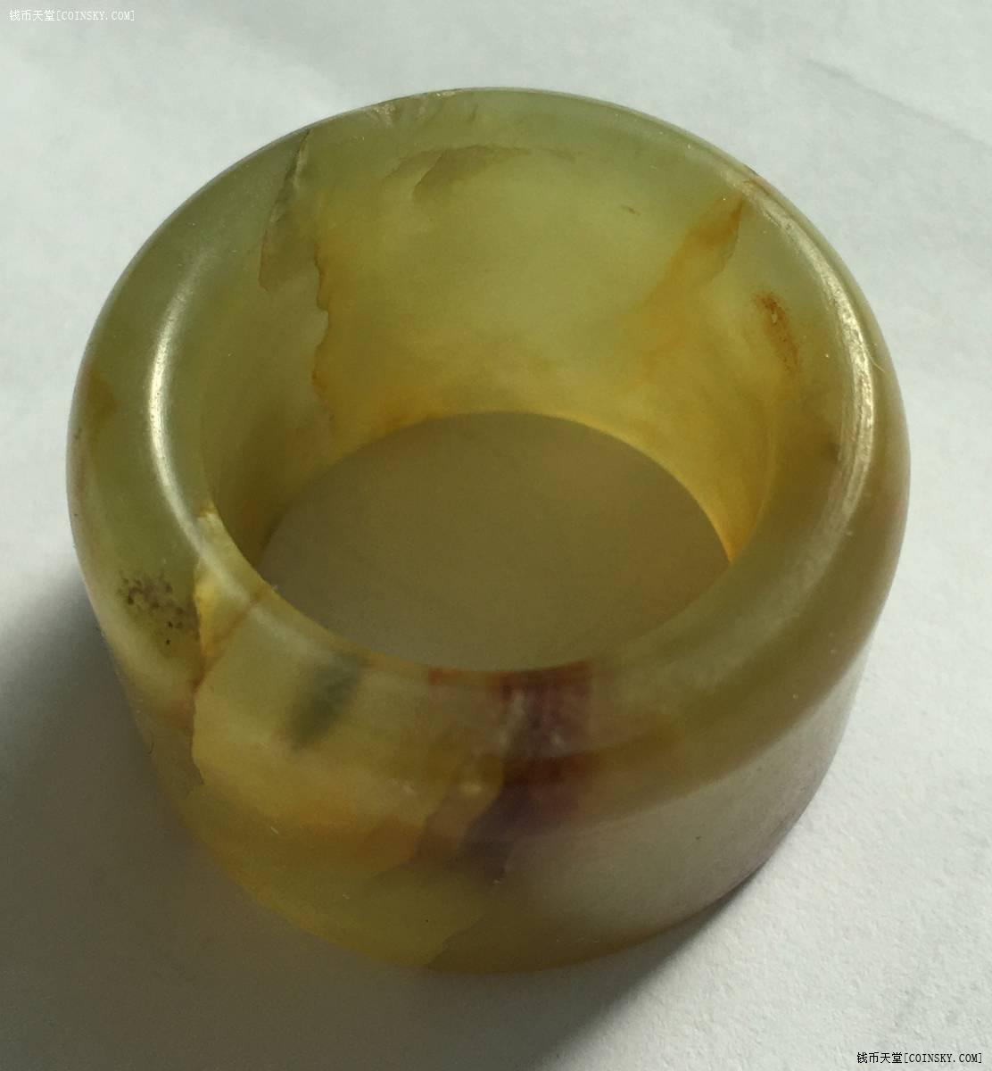 钱币天堂·交易区详情·带血沁红色的玉扳指