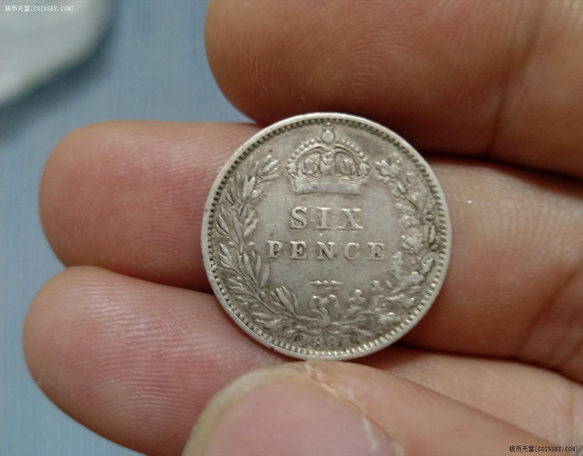 钱币天堂·交易区详情·英国1887一先令六便士三便士银币3枚