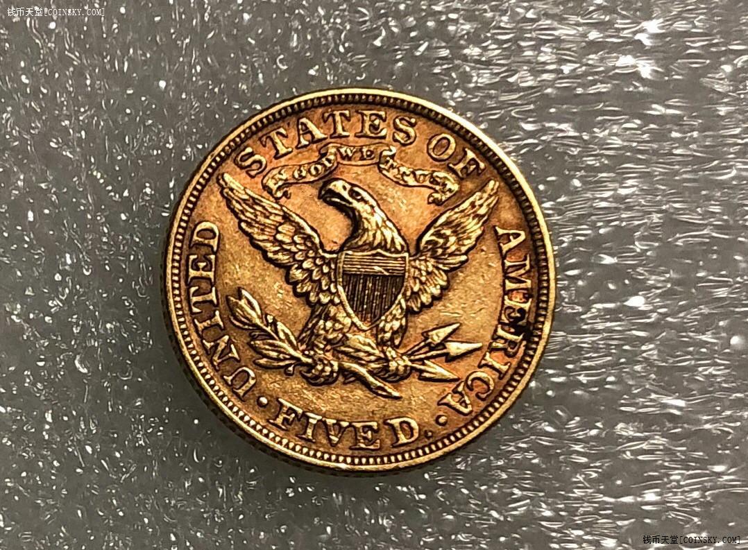 钱币天堂·交易区详情·1893年 美国自由女神 5美元 金币