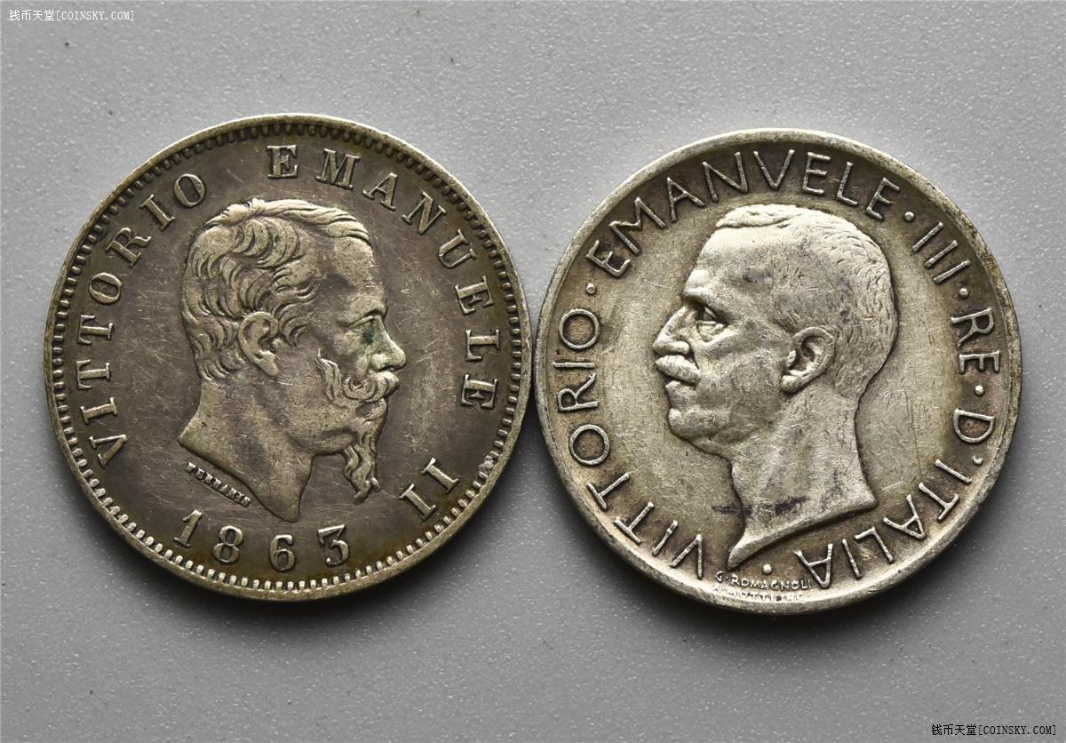 钱币天堂·交易区详情·极美意大利老银币两枚