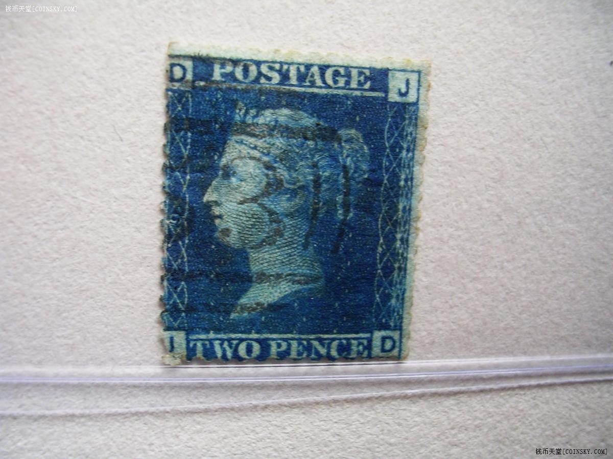 早期(古典)蓝便士.雕刻版.1枚djjd