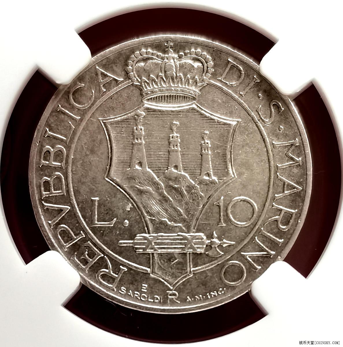 圣马力诺货币图片