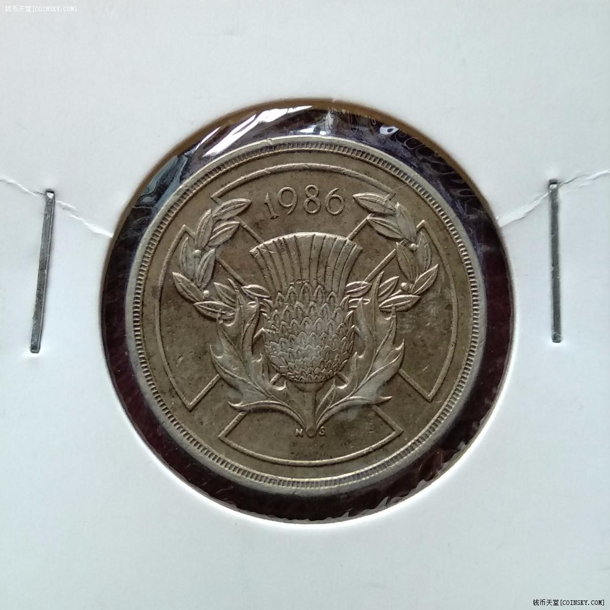 英国2英镑 1986年